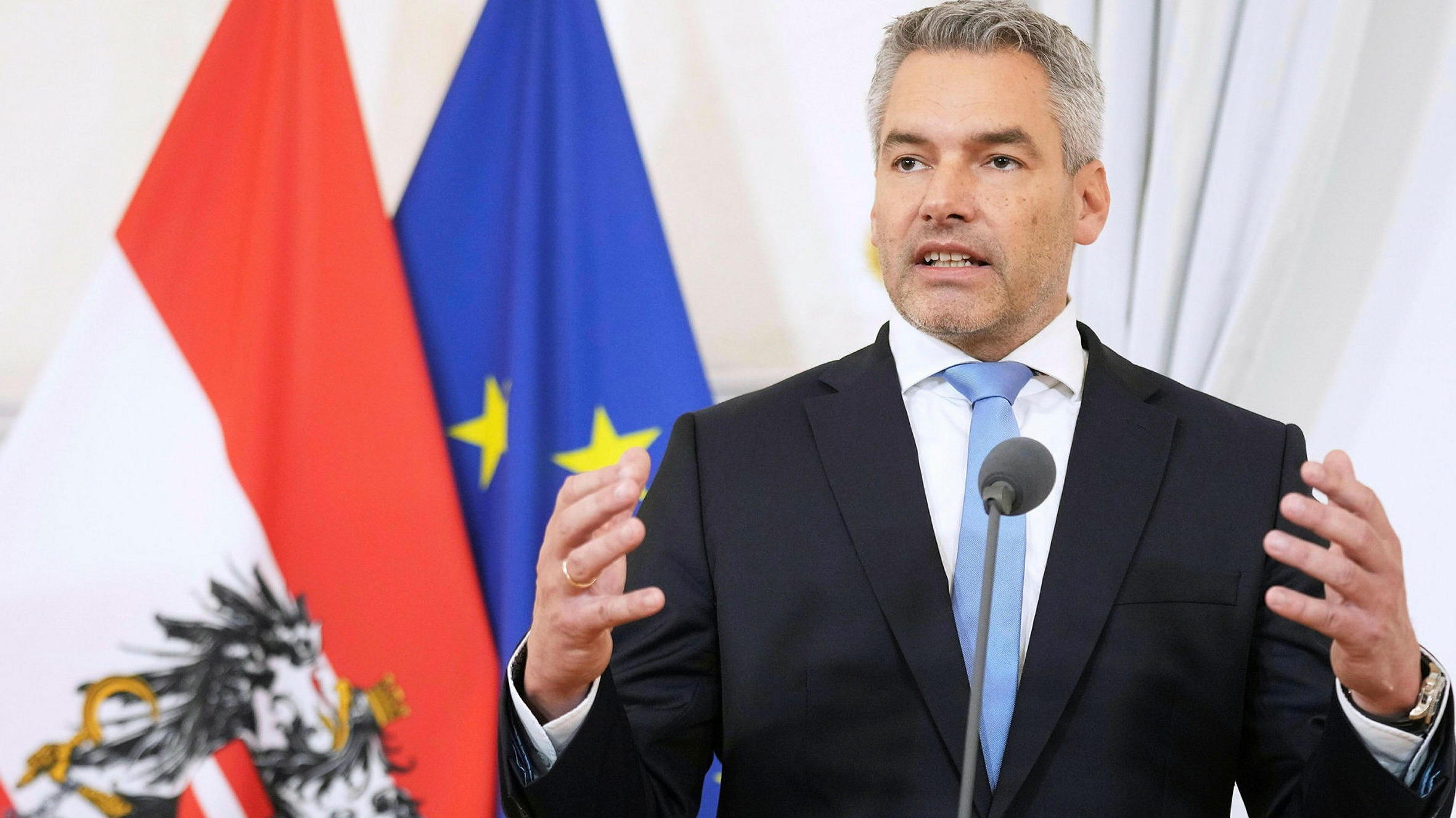 Austrian Chancellor Announces Plan To Enshrine The Right To Cash In The   Austria Nehammer 